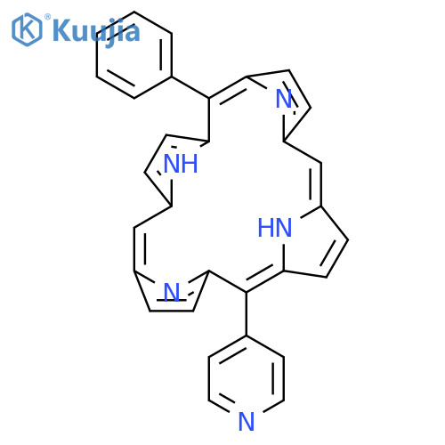 21H,23H-PORPHINE, 5-PHENYL-15-(4-PYRIDINYL)- structure