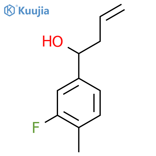 4-(3-Fluoro-4-methylphenyl)-1-buten-4-ol structure