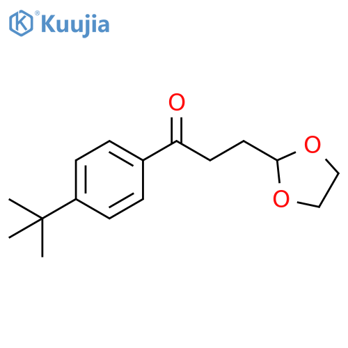1-(4-tert-butylphenyl)-3-(1,3-dioxolan-2-yl)propan-1-one structure