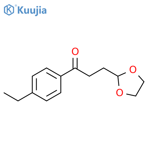 3-(1,3-dioxolan-2-yl)-1-(4-ethylphenyl)propan-1-one structure