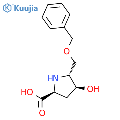 L-Proline, 4-hydroxy-5-[(phenylmethoxy)methyl]-, (4S,5R)- structure