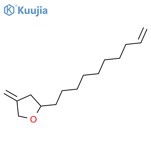 Furan, 2-(9-decenyl)tetrahydro-4-methylene- structure