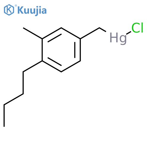 Mercury, [(4-butyl-3-methylphenyl)methyl]chloro- structure