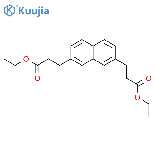2,7-Naphthalenedipropanoic acid, diethyl ester structure