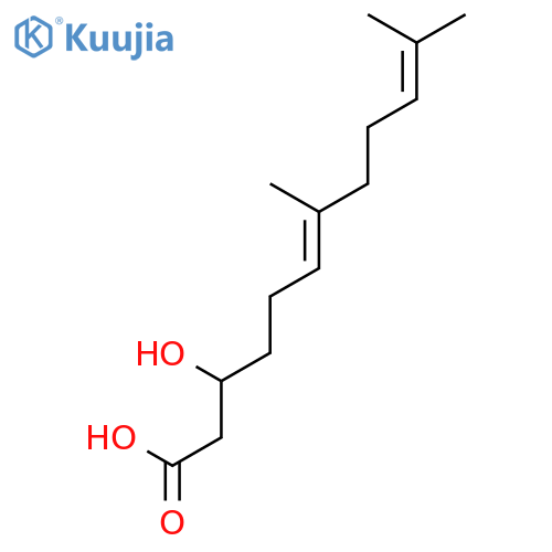 6,10-Dodecadienoic acid, 3-hydroxy-7,11-dimethyl-, (6E)- structure