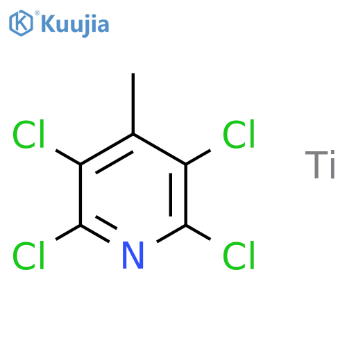 TITANIUM, TETRACHLORO(4-METHYLPYRIDINE)- structure