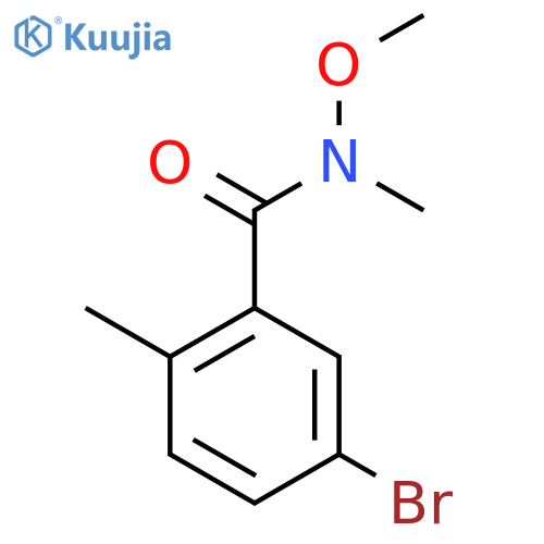 5-bromo-N-methoxy-N,2-dimethylBenzamide structure