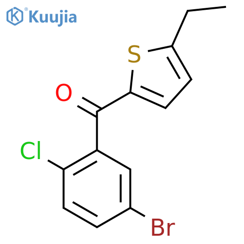 (5-bromo-2-chlorophenyl)(5-ethyl-2-thienyl)Methanone structure