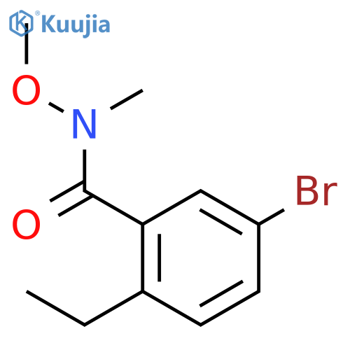 Benzamide, 5-bromo-2-ethyl-N-methoxy-N-methyl- structure