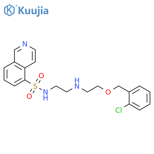 5-Isoquinolinesulfonamide,N-[2-[[2-[(2-chlorophenyl)methoxy]ethyl]amino]ethyl]- structure