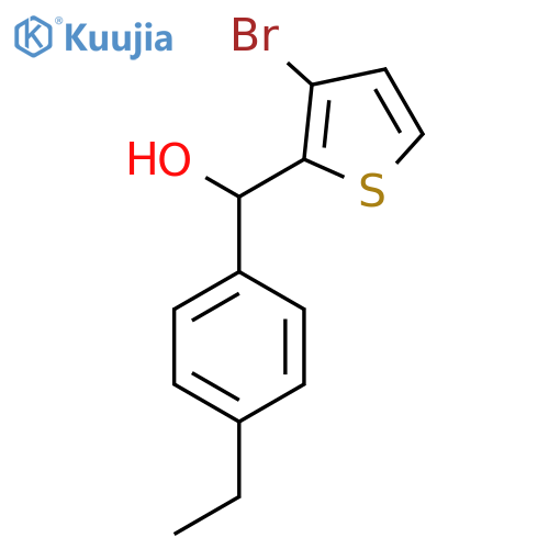 (3-Bromothiophen-2-yl)(4-ethylphenyl)methanol structure