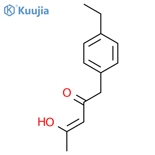 3-Penten-2-one, 1-(4-ethylphenyl)-4-hydroxy- structure