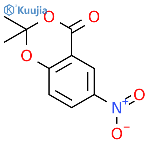 4H-1,3-Benzodioxin-4-one, 2,2-dimethyl-6-nitro- structure