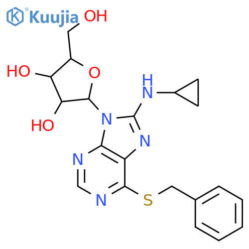 Inosine, 8-(cyclopropylamino)-6-S-(phenylmethyl)-6-thio- structure