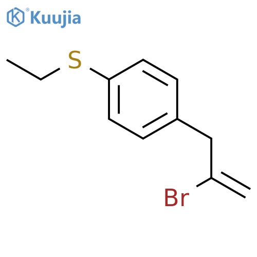 2-Bromo-3-(4-ethylthio)phenyl-1-propene structure