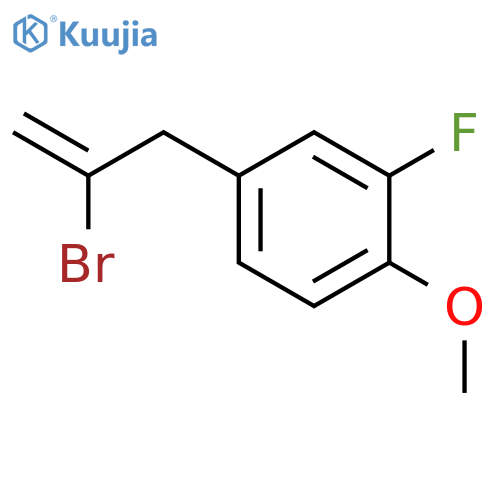 2-BROMO-3-(3-FLUORO-4-METHOXYPHENYL)-1-PROPENE structure
