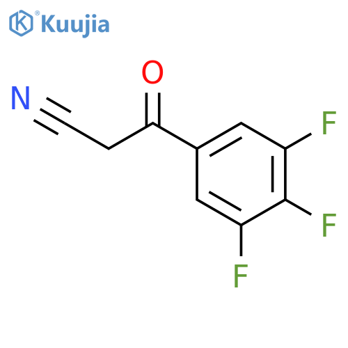 Benzenepropanenitrile, 3,4,5-trifluoro-b-oxo- structure