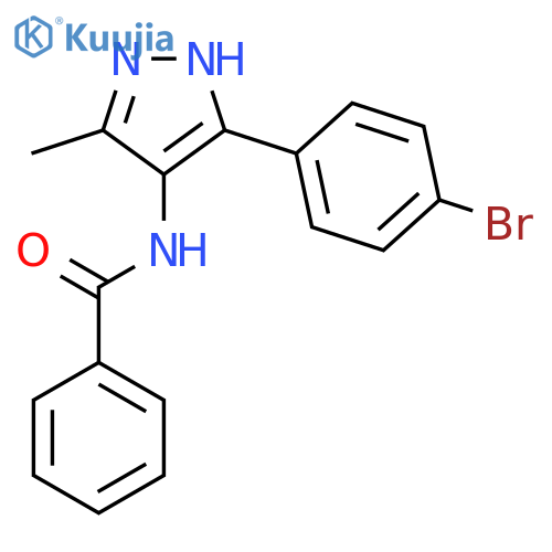 Benzamide, N-[5-(4-bromophenyl)-3-methyl-1H-pyrazol-4-yl]- structure