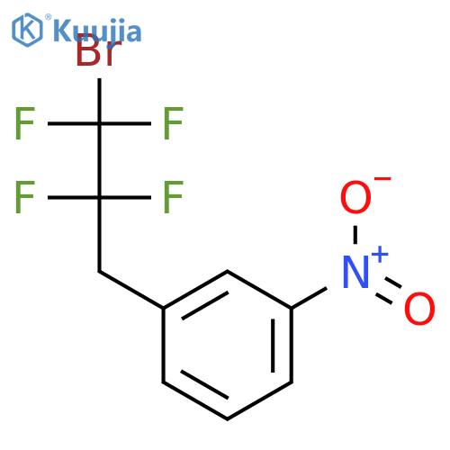 Benzene, 1-(3-bromo-2,2,3,3-tetrafluoropropyl)-3-nitro- structure