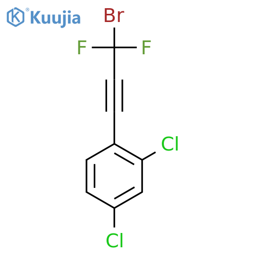 Benzene, 1-(3-bromo-3,3-difluoro-1-propynyl)-2,4-dichloro- structure