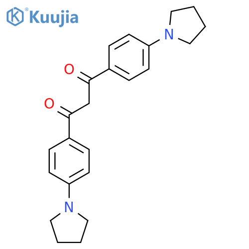 1,3-Propanedione, 1,3-bis[4-(1-pyrrolidinyl)phenyl]- structure