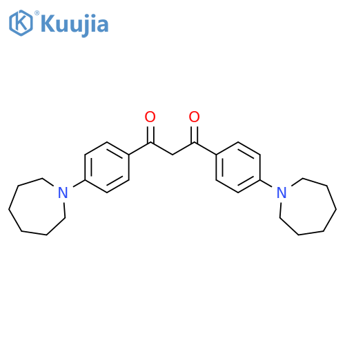 1,3-Propanedione, 1,3-bis[4-(hexahydro-1H-azepin-1-yl)phenyl]- structure