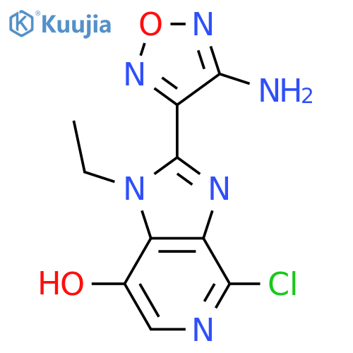 2-(4-Amino-1,2,5-oxadiazol-3-yl)-4-chloro-1-ethyl-1H-imidazo4,5-cpyridin-7-ol structure