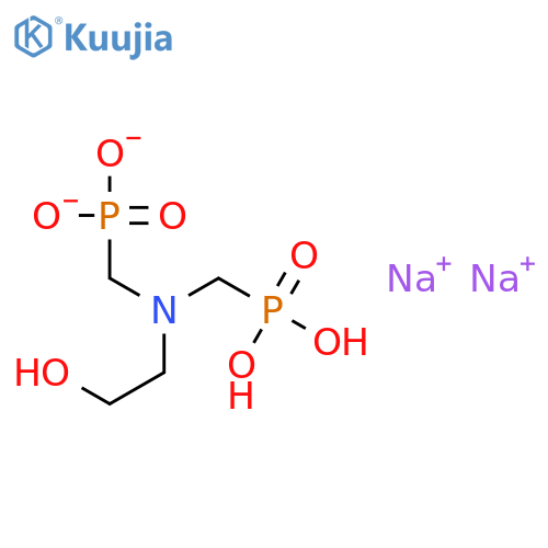 Phosphonic acid,P,P'-[[(2-hydroxyethyl)imino]bis(methylene)]bis-, sodium salt (1:2) structure