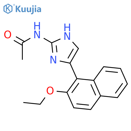 Acetamide, N-[4-(2-ethoxy-1-naphthalenyl)-1H-imidazol-2-yl]- structure