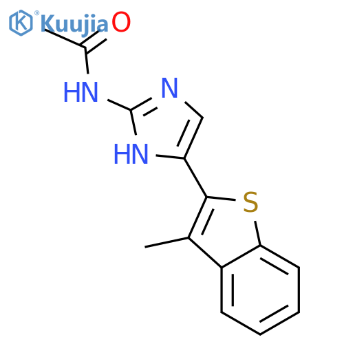 Acetamide, N-[4-(3-methylbenzo[b]thien-2-yl)-1H-imidazol-2-yl]- structure