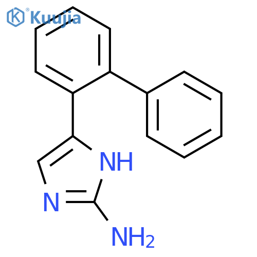 5-(2-phenylphenyl)-1H-imidazol-2-amine structure