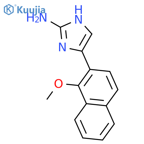 1H-IMIDAZOL-2-AMINE, 4-(1-METHOXY-2-NAPHTHALENYL)- structure