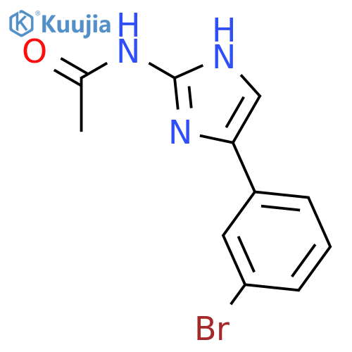 Acetamide, N-[4-(3-bromophenyl)-1H-imidazol-2-yl]- structure