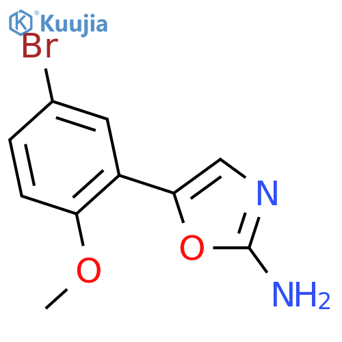 5-(5-bromo-2-methoxyphenyl)-1,3-oxazol-2-amine structure