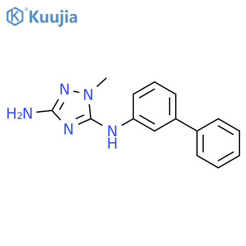 1H-1,2,4-Triazole-3,5-diamine, N5-[1,1'-biphenyl]-3-yl-1-methyl- structure