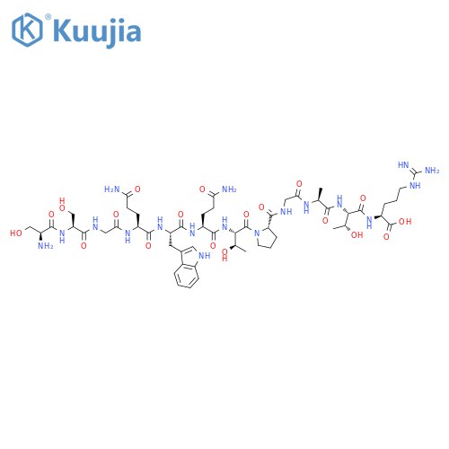 L-Arginine,L-seryl-L-serylglycyl-L-glutaminyl-L-tryptophyl-L-glutaminyl-L-threonyl-L-prolylglycyl-L-alanyl-L-threonyl- structure