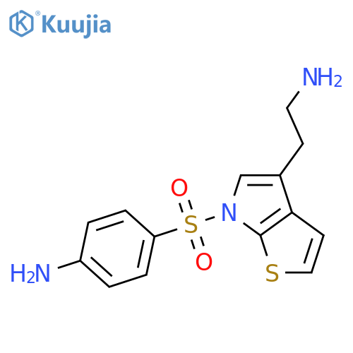 6H-THIENO[2,3-B]PYRROLE-4-ETHANAMINE, 6-[(4-AMINOPHENYL)SULFONYL]- structure