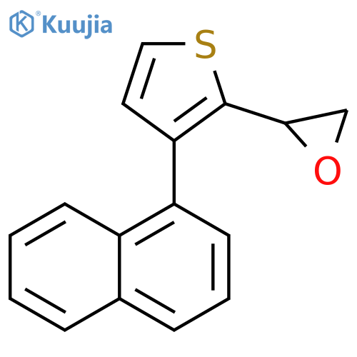 Thiophene, 3-(1-naphthalenyl)-2-oxiranyl- structure
