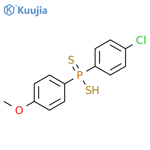 Phosphinodithioic acid, (4-chlorophenyl)(4-methoxyphenyl)- structure