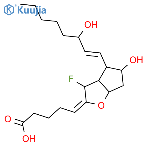 Prosta-5,13-dien-1-oicacid, 6,9-epoxy-7-fluoro-11,15-dihydroxy-, (5Z,9a,11a,13E,15S)- (9CI) structure