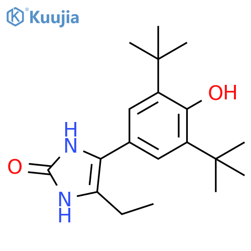 2H-Imidazol-2-one, 4-[3,5-bis(1,1-dimethylethyl)-4-hydroxyphenyl]-5-ethyl-1,3-dihydro- structure