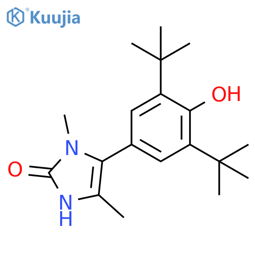 2H-Imidazol-2-one, 5-[3,5-bis(1,1-dimethylethyl)-4-hydroxyphenyl]-1,3-dihydro-1,4-dimethyl- structure