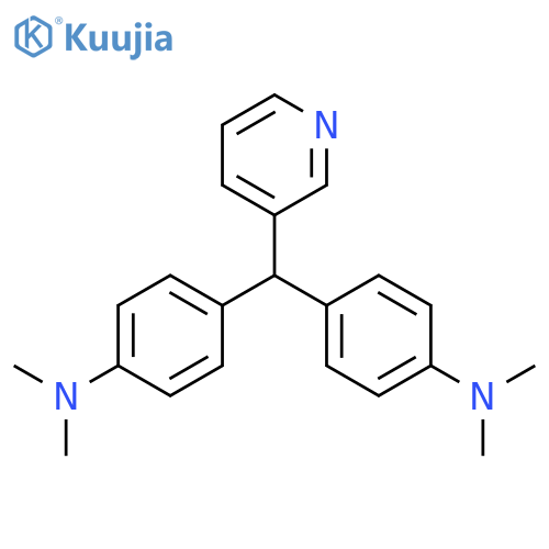 BENZENAMINE, 4,4'-(3-PYRIDINYLMETHYLENE)BIS[N,N-DIMETHYL- structure