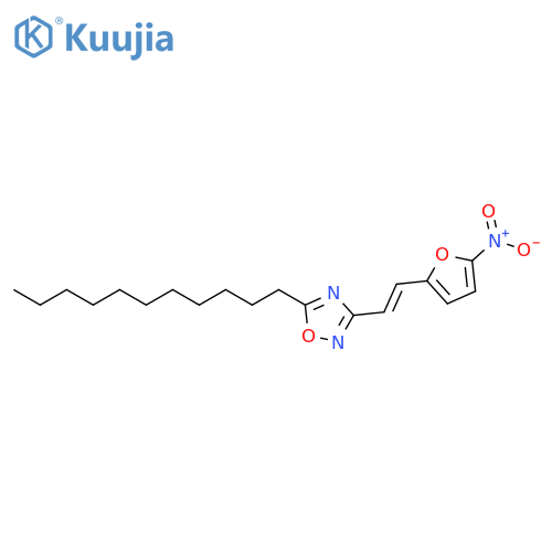 1,2,4-Oxadiazole, 3-[2-(5-nitro-2-furanyl)ethenyl]-5-undecyl- structure
