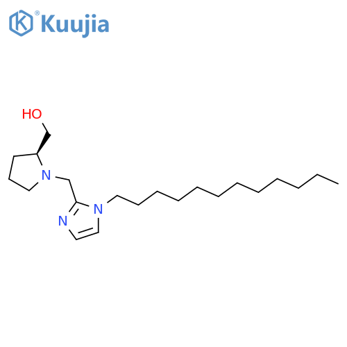 2-PYRROLIDINEMETHANOL, 1-[(1-DODECYL-1H-IMIDAZOL-2-YL)METHYL]-, (S)- structure