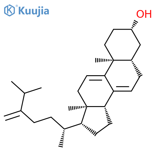 Ergosta-7,9(11),24(28)-trien-3β-ol structure