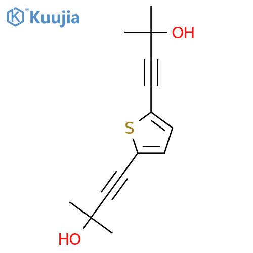 3-Butyn-2-ol, 4,4'-(2,5-thiophenediyl)bis[2-methyl- structure