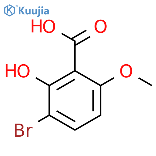 3-bromo-2-hydroxy-6-methoxysalicylic acid structure