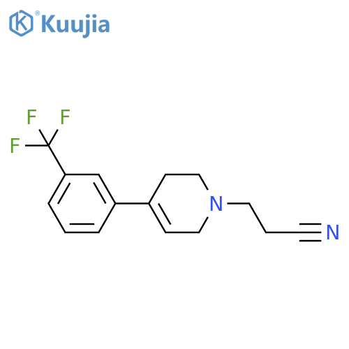 1(2H)-Pyridinepropanenitrile,3,6-dihydro-4-[3-(trifluoromethyl)phenyl]- structure