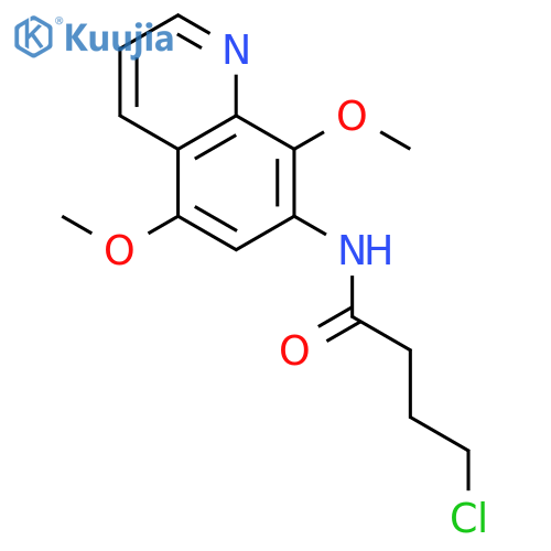 BUTANAMIDE, 4-CHLORO-N-(5,8-DIMETHOXY-7-QUINOLINYL)- structure
